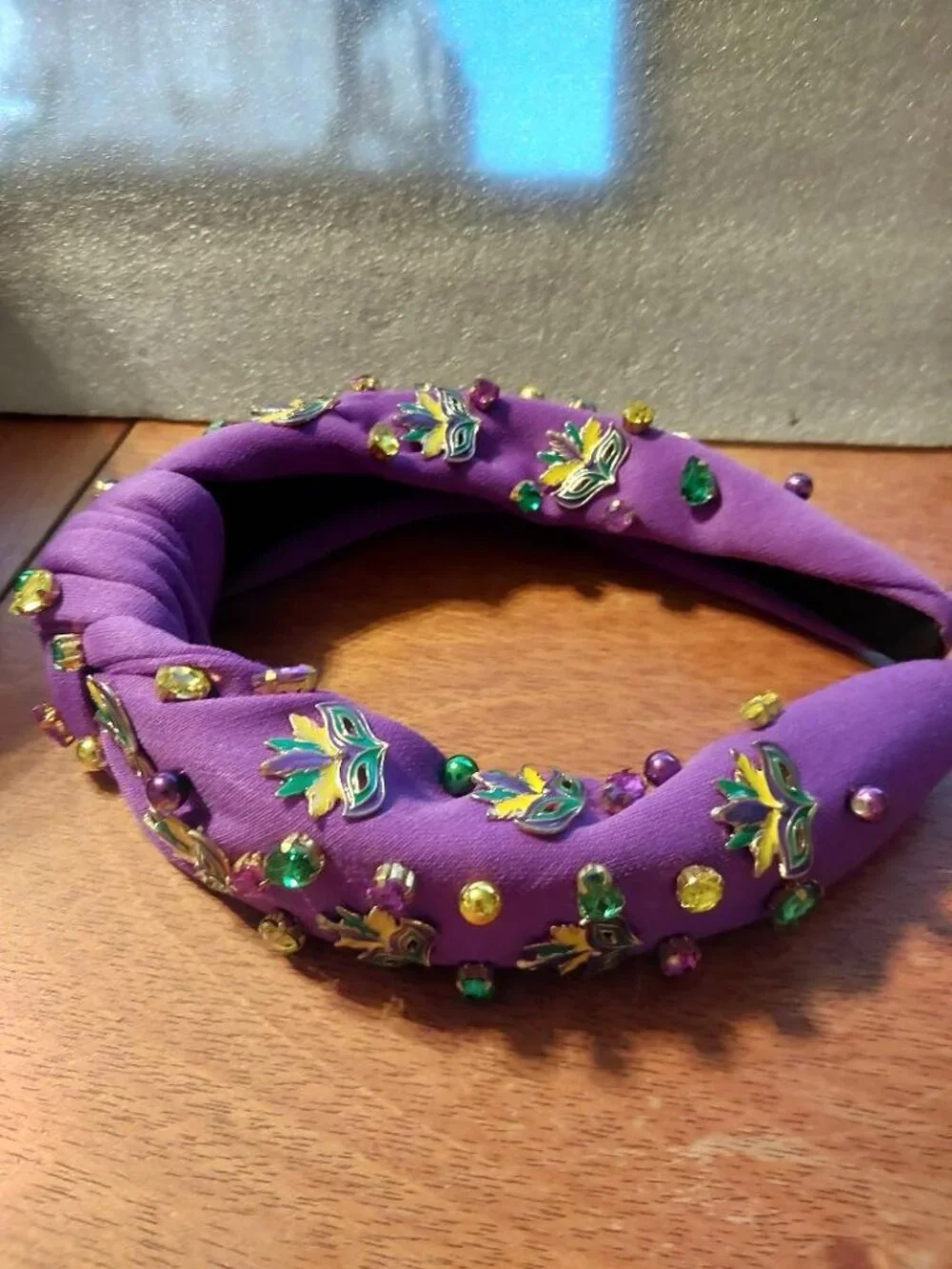 NEW BAG ! Girl Martinique Sparkly Stone Headband Purple